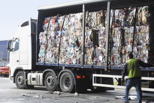 Customer service representative assisting with Stratford skip hire